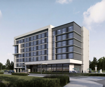 Modern School Building-ID:761539941