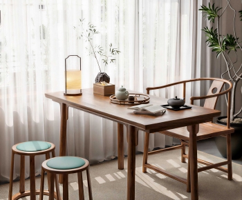 New Chinese Style Tea Tables And Chairs-ID:686872964