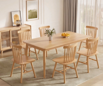 Modern Dining Table And Chairs-ID:966058979