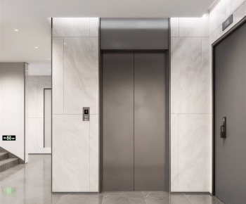 Modern Office Elevator Hall-ID:864262104