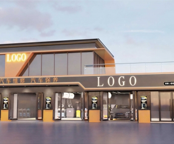 Modern Facade Element-ID:158363104