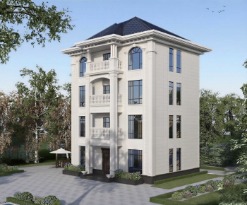 Simple European Style Detached Villa-ID:427711968