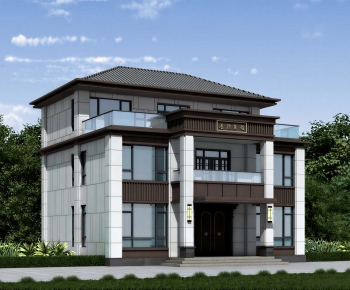 New Chinese Style Detached Villa-ID:838310784