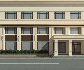 Modern Facade Element-ID:803812034