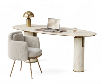 Modern Computer Desk And Chair-ID:700474022