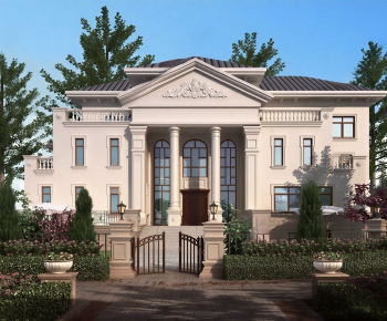Simple European Style Detached Villa-ID:822132116