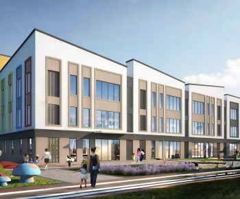 Modern School Building-ID:189894914