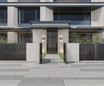 Modern Facade Element-ID:439699892