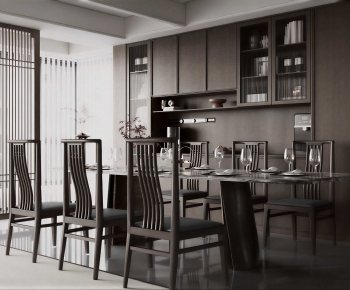 New Chinese Style Dining Room-ID:186579948