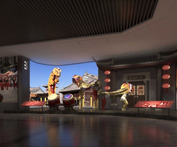 New Chinese Style Exhibition Hall-ID:222898018