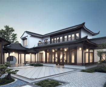 New Chinese Style Residential Building-ID:296973949