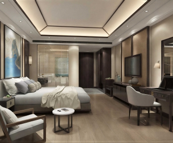 New Chinese Style Bedroom-ID:175168996