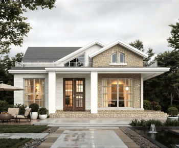 Simple European Style Detached Villa-ID:517676129