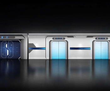 Modern Exhibition Hall-ID:429624087