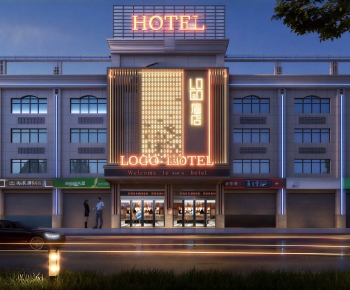 Modern Facade Element-ID:834278115