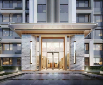 Modern Facade Element-ID:196150065