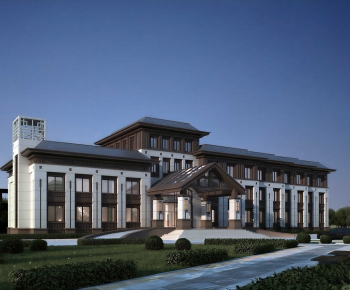 New Chinese Style Residential Building-ID:607928999