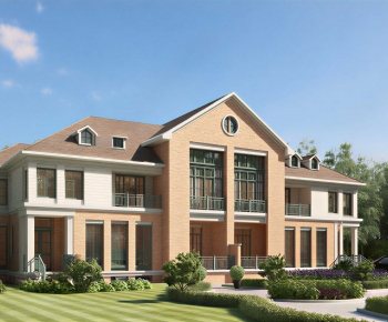 Simple European Style Detached Villa-ID:669909952