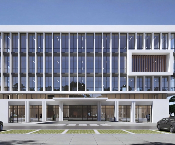 Modern Appearance Of Commercial Building-ID:444080117