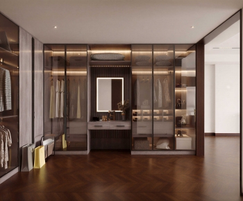 Modern Clothes Storage Area-ID:571947107