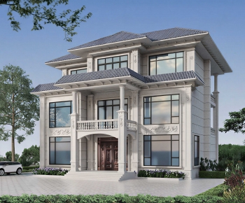 Simple European Style Detached Villa-ID:497481115
