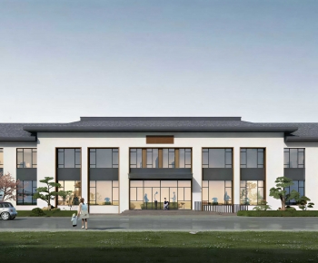 New Chinese Style Public Building-ID:648034103