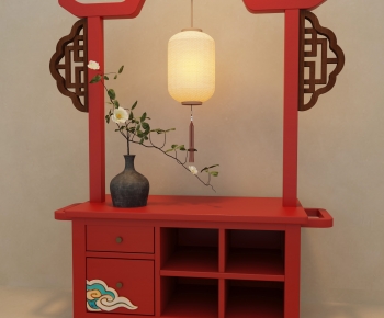 New Chinese Style Decorative Cabinet-ID:682307008