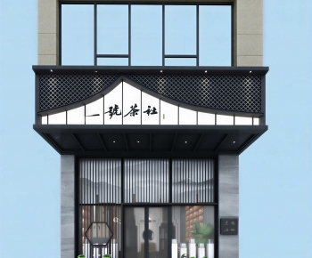 New Chinese Style Facade Element-ID:741699937