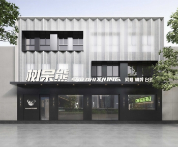 Modern Facade Element-ID:766467099