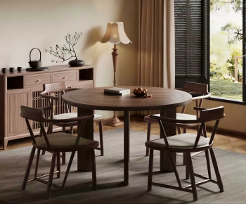 New Chinese Style Dining Table And Chairs-ID:621869096