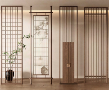 New Chinese Style Wooden Screen Partition-ID:334481954