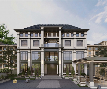 New Chinese Style Detached Villa-ID:563083897