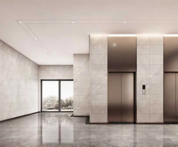 Modern Office Elevator Hall-ID:134295946