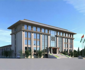 New Chinese Style Appearance Of Commercial Building-ID:226440456