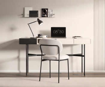 Modern Computer Desk And Chair-ID:470693111