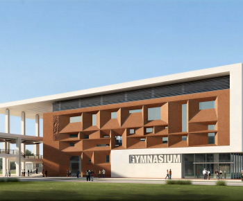 Modern School Building-ID:763883118