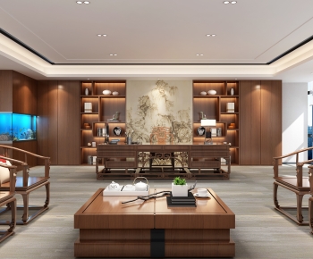 New Chinese Style Manager's Office-ID:568831094