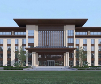 Modern Appearance Of Commercial Building-ID:891453988