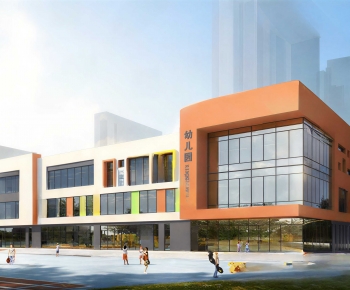 Modern School Building-ID:355219824