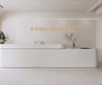 Modern Office Reception Desk-ID:627397068