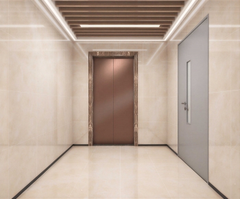 Modern Office Elevator Hall-ID:283746006