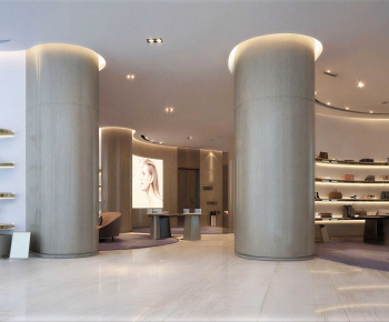 Modern Exhibition Hall-ID:375890974