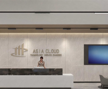 Modern Office Reception Desk-ID:900578021