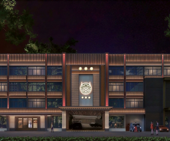 Modern Appearance Of Commercial Building-ID:598459011