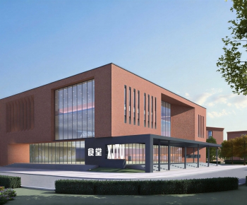 Modern School Building-ID:685480122