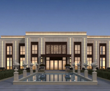 New Chinese Style Appearance Of Commercial Building-ID:514905932