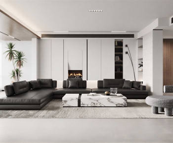 Modern A Living Room-ID:658927921