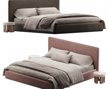 Modern Double Bed-ID:628599881