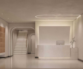 Modern Office Reception Desk-ID:843487029