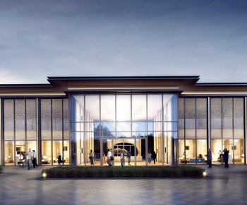 New Chinese Style Appearance Of Commercial Building-ID:947189361